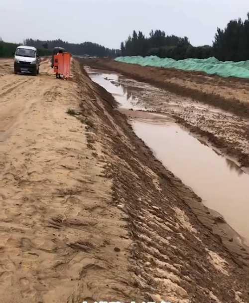 泰安宁阳县河道降水
